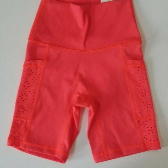 Aerie Coral Bicycle Shorts - Picture 1 of 3